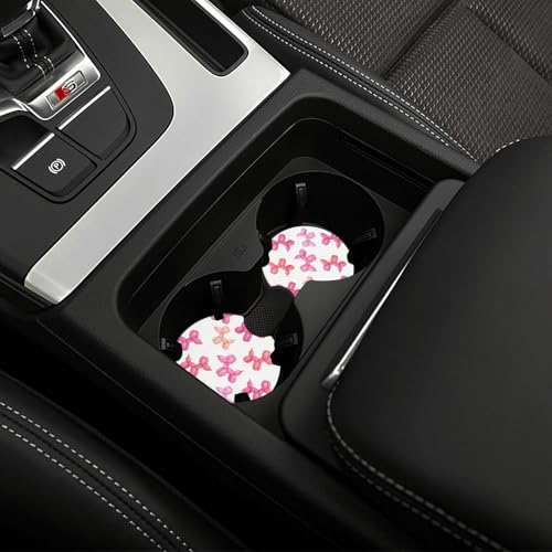 2 piezas posavasos para portavasos de carro rosa con diseño de perrito miniatura 6