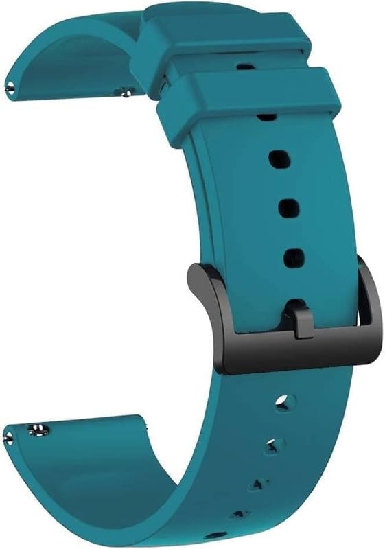 KHR 22mm Silicone Watch Belt Strap with Buckle Compatible with Noise Colorfit Pro 3, 4, 5, 6, Max, Alpha & Assist, Noisefit Agile/Core/Fusion and other All 22MM Watches-image-48