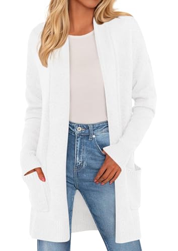 PRETTYGARDEN Long Cardigan Sweaters for Women Winter Clothing 2026 Fall Knitted Open Front Cozy...