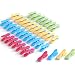 culiclean Soft Clips (40 Stück, blau-gelb-grün-rosa) Premium Wäscheklammern