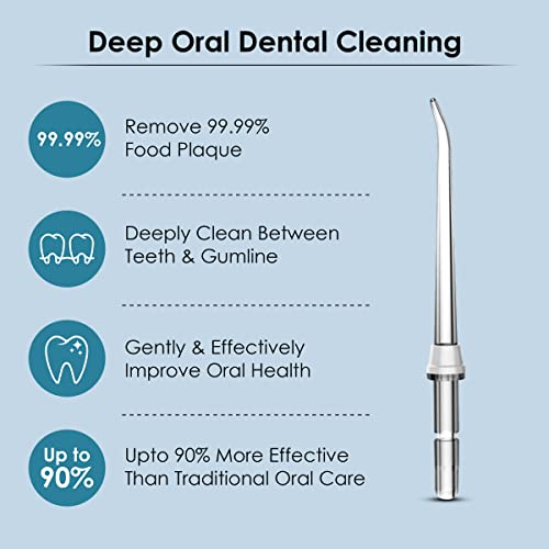 AGARO Oral Irrigator Nozzle Tip Max 4Pcs Transparent - Image 5