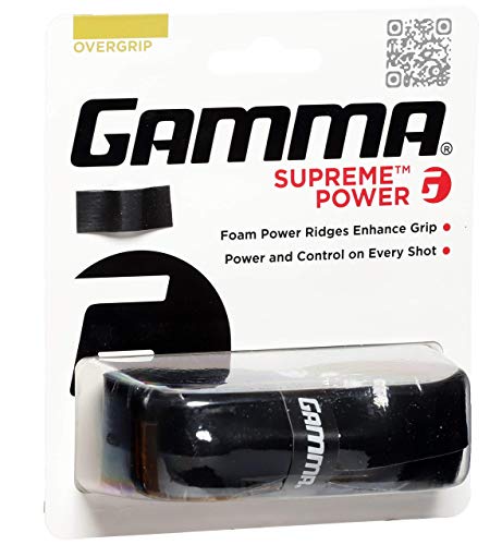 Gamma Supreme Power Overgrip, preto