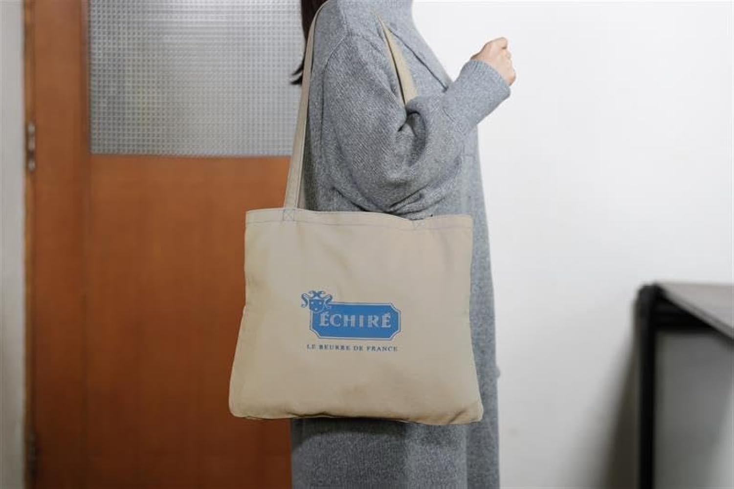 エシレ　トートバッグ　エコバッグ　刺繍入りビッグトート エシレトートバッグエコバッグ刺繍入りビッグトート
