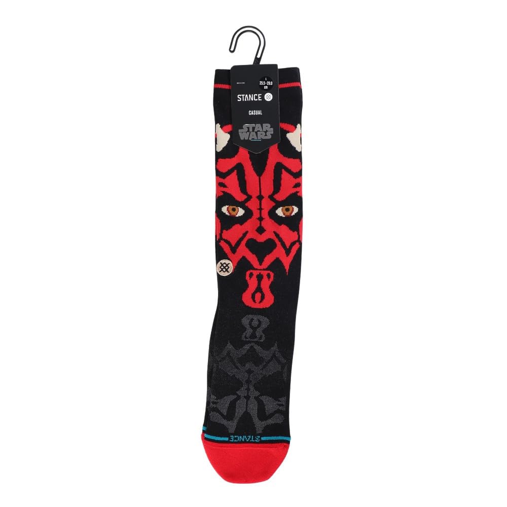 StanceMaul Crew Socks Star Wars Darth Black Red Patterned Calf