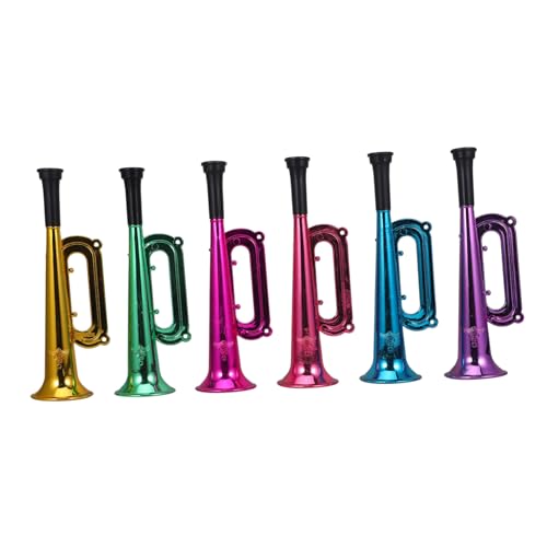 Gogogmee 12 piezas Trompetas de Plástico para Animar Deportivos Bocina Ligera Fácil de Usar para Fiestas de Fútbol