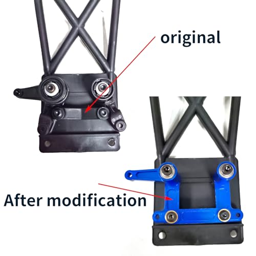 WEFEINO RC Alloy Steering Bellcrank Set for Tra-xxas 1/10 Slash 2WD RC Car Upgrade Part