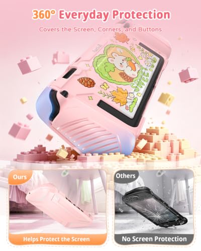 Image of FASTSNAIL Protective Cute Case Cover for Nintendo Switch 2 with Rabbit Skin