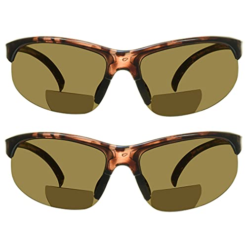 proSPORT BIFOCAL Sunglasses Readers Tinted Mens Womens High Definition Amber Yellow Smoke +1.50 +1.75 +2.00 +2.25 +2.50