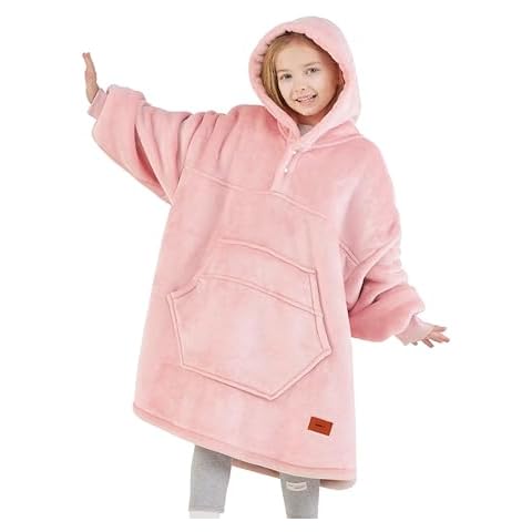 Degrees of Comfort Kids' Wearable Blanket Hoodie Cover