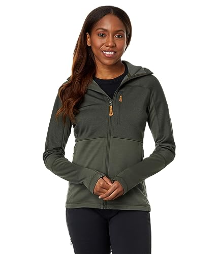 Fjällräven Damen Abisko Trail Fleece Jacke, Deep Forest, XL