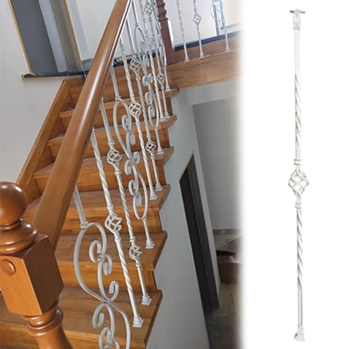 Balustres d'escalier en métal pour décoration de ferme contemporaine et entrée de bureau chic