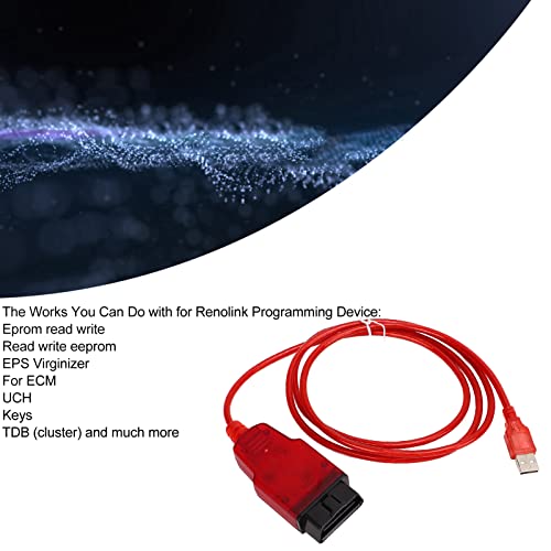 Programador ECU coche Renolink V1.99 cable diagnóstico OBD2 herramienta llaves UCH 3