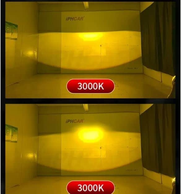 Image of IPH CAR M617 BI-LED TRI COLOR Laser Fog Lamp Projector 3 Inch High /Low beam With Integrated LED | For Car