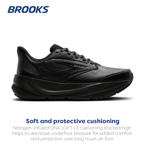Brooks Men’s Ghost Max Slip Resistant Shoe - Black/Black - 12 Medium - image 2