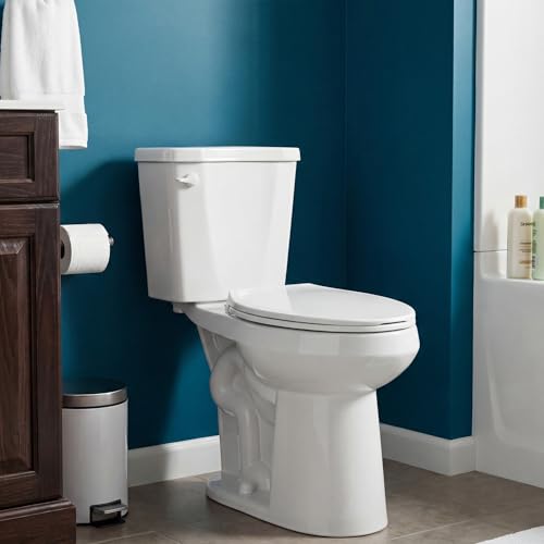 HOMLYLINK 22 Inch Elongated Tall Toilet for Seniors, 1.28 GPF Single Flush Two-piece Extra High Toilet for Bathroom, Comfort Bowl Height 21 Inch, Seat Height 22 Inch, 12 Inch Rough In, White