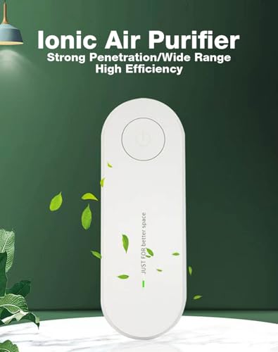 Purificador de aire iónico portátil sin filtro blanco miniatura 2