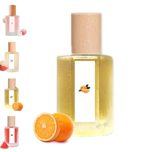 Peach/sandía/spray de fragancia perfumada con perfume, colección de perfumes afrutados mujeres, perfume de durazno ahumado, perfumes de fragancia floral de fruta floral de larga duración (Orange)