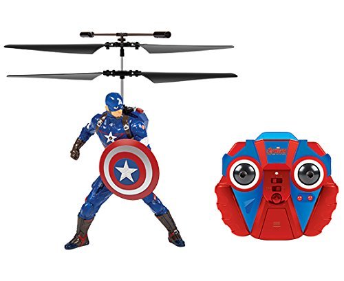 World Tech Toys Heroes 2ch Captain America Marvel IR Hélicoptère, 33190 Cover