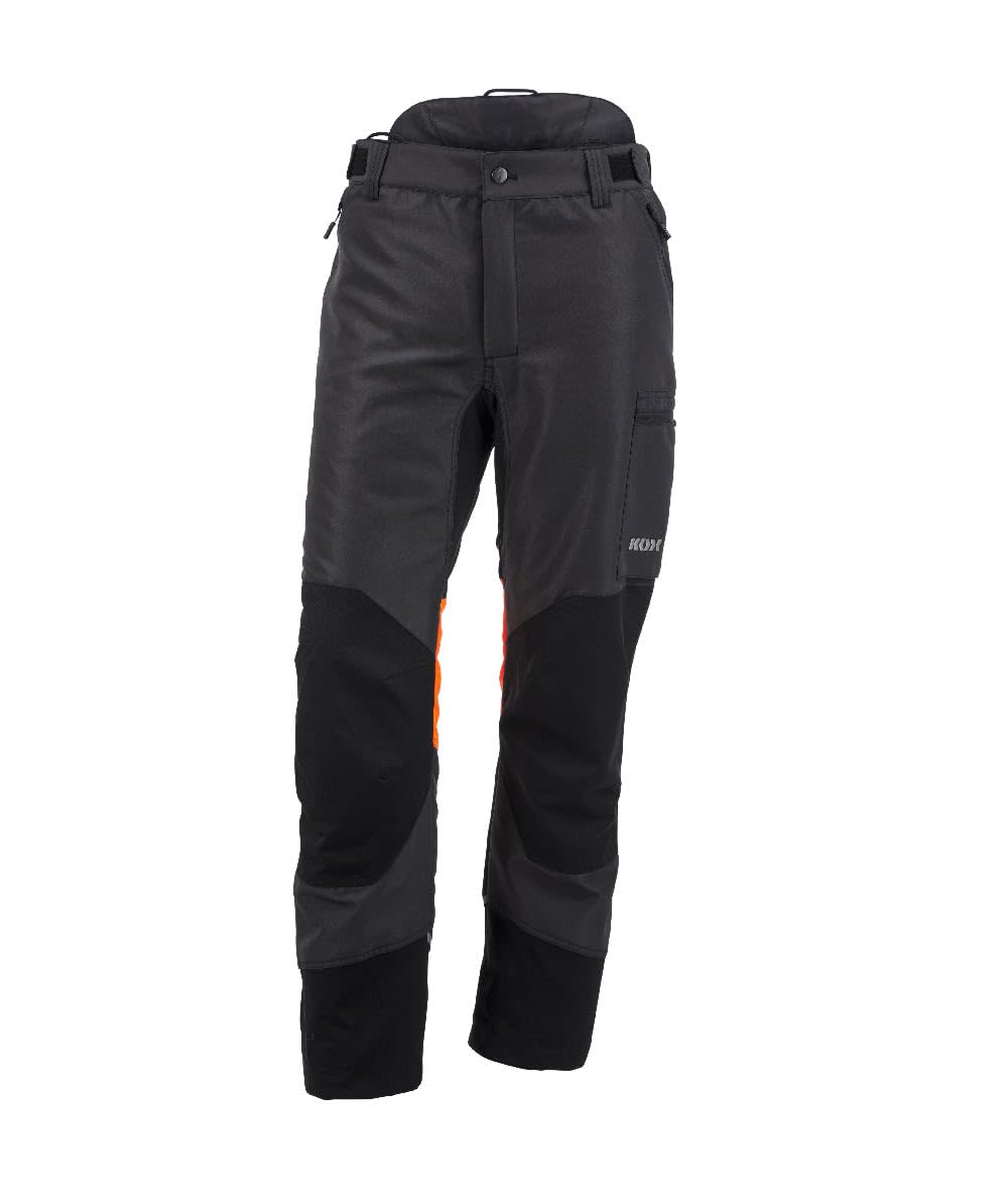 KOX Schnittschutzhose Duro 3.0 Anthrazit/Orange Größe 64