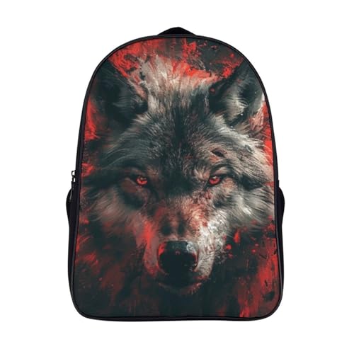 Sac à dos enfant imprimé 3D Grey Wolves cartable ultra léger