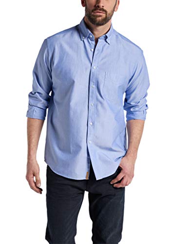 Camisa Oxford de manga larga Eterna para la oficina y eventos casuales