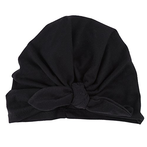 Gorra para recién Nacido de Turbán Suave con Lazo de Punto elástico para bebé, Gorro de Hospital Cover
