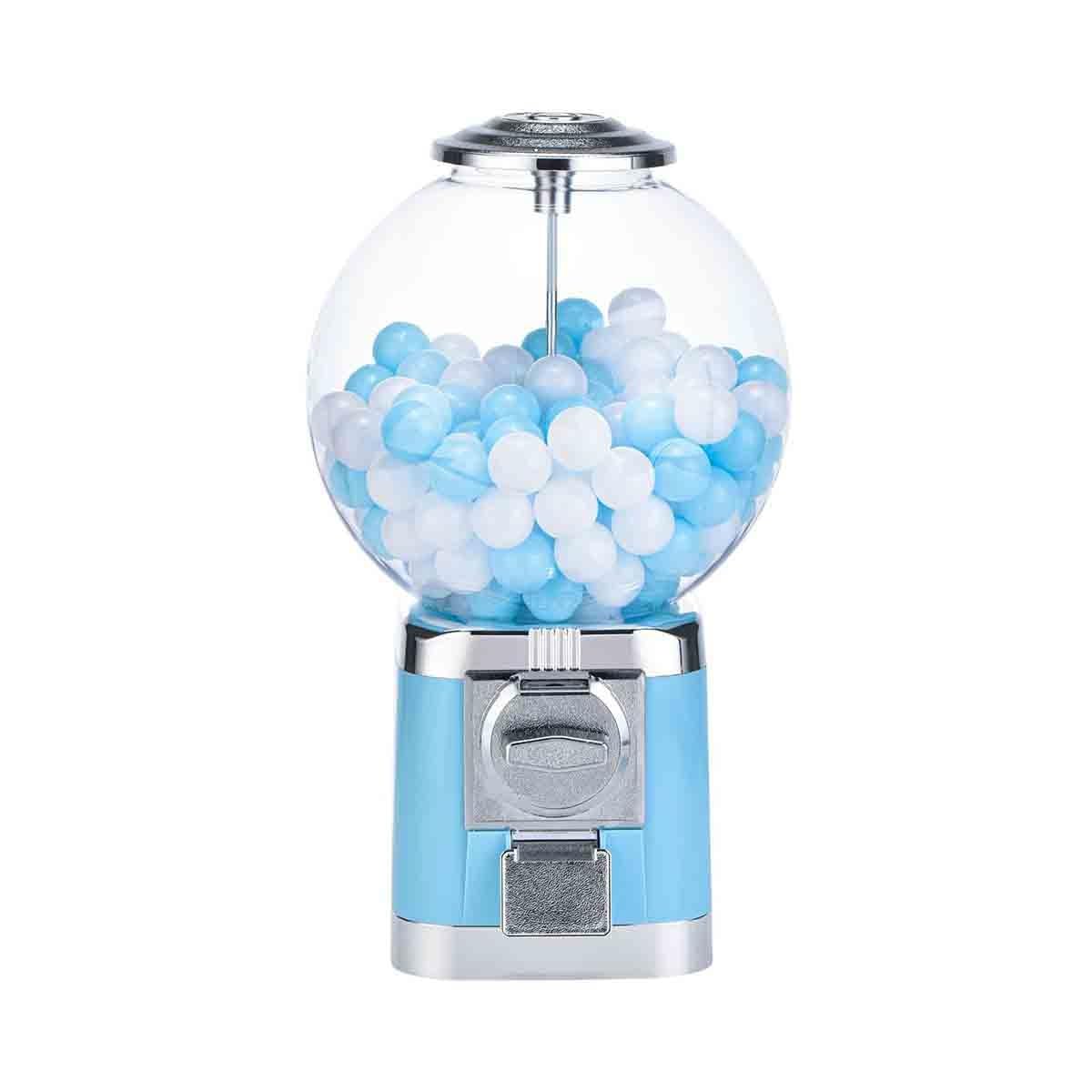 Candy Gumball-Automat. Großer Kaugummiautomat | Kommerzieller Bonbon-Kaugummiautomat, 100 leere Kugeln, 30 Edelstahlmarken(Green)
