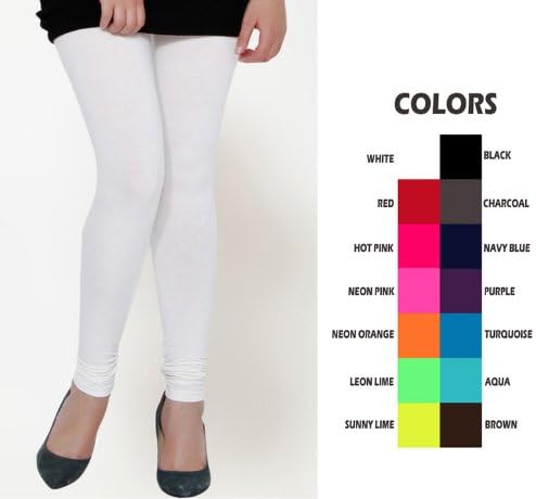 Women Girls Running Stretch Leggings Spandex One Size WHITE