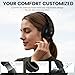 1Mii Y8+ Hybrid Active Noise Cancelling Headphones, 100H Ultra Playtime, Bluetooth 6.0 Over Ear, Wireless Hi-Res Audio & Deep Bass, Comfort for Travel & Home Office, AI Chat & Custom EQ via APP, Black
