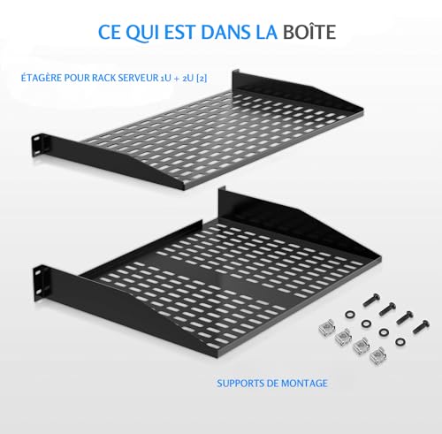 Tablette pour serveur surchauffé : solution de montage rack 19 pouces - 7