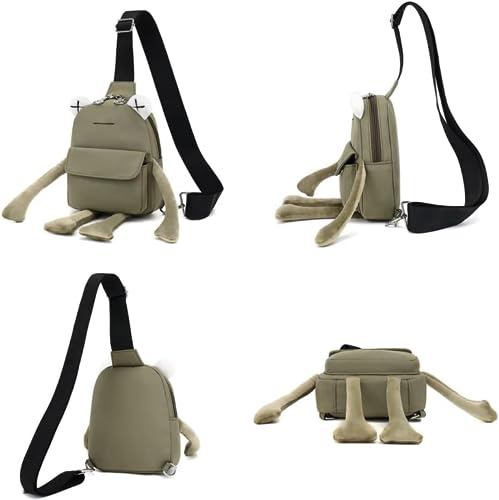Frog Crossbody Handbags For Women Men Cute Shoulder Bag Nylon Sling Chest Bag Casual Travel Hiking Daypack4