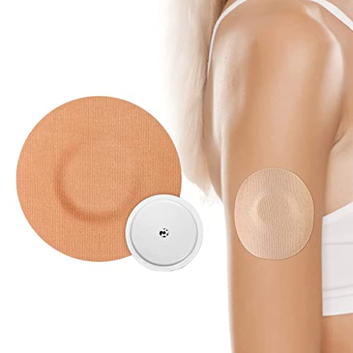 Image of 30 PCS Adhsive Tape for Freestyle Libre Sensors, Waterproof Precut Sensor Covers, Flexible Sensor Patch Stickers Pad for Libre Enlite Guardian - Skin Color