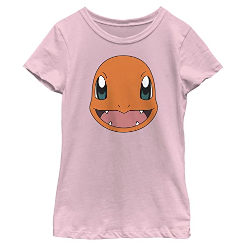Pokemon Char Filled Head Girls Short Sleeve Tee Shirt
