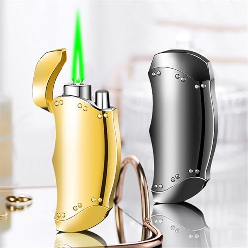Encendedor de butano resistente al viento con llama potente ajustable 5