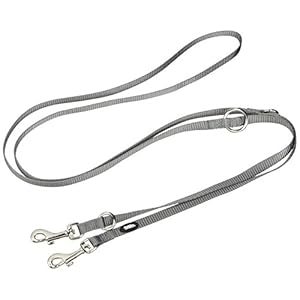 Nobby Laisse pour chien classique, 200 cm/10 mm, gris souris