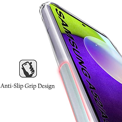 Image of TheGiftKart Back Cover Soft Case for Samsung Galaxy A52 / A52s 5G (Silicone | Complete Camera Protection | Inbuilt Dust Plugs | Anti-Slip Grip | Slim Profile | Transparent)