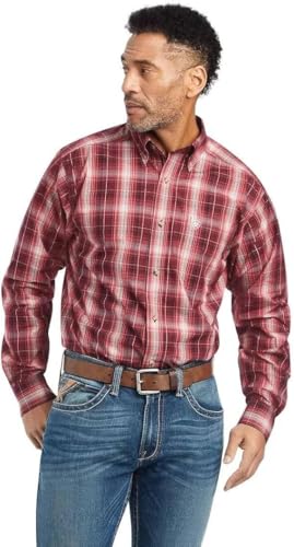 Image of Ariat Male Pro Series Wagner Classic Fit Shirt Rio Red X-Small