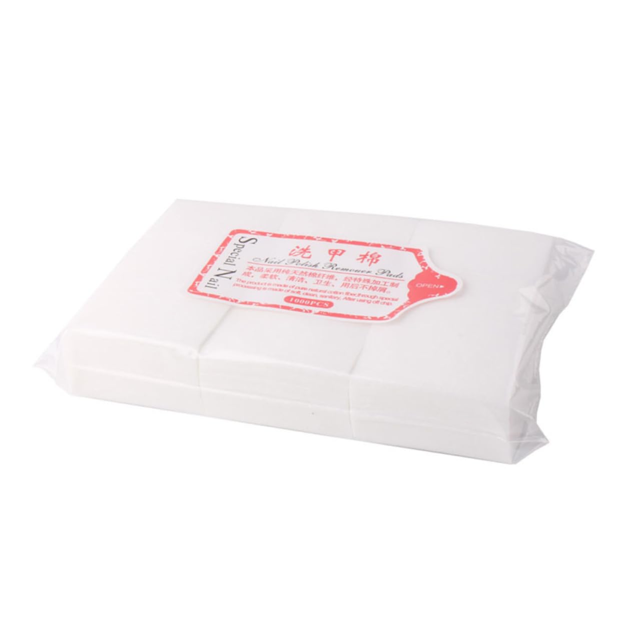 Healeved 3000pcs Hard Nail-washed Cotton Pads Nail Polish Remover Pads for Thickened Unloading Towels for Girls