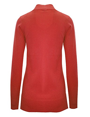 Image of Cielo Women's Solid Basic Open Front Pockets Knit Sweater Cardigan