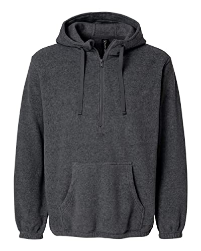 Burnside - Polar Fleece Quarter-Zip Hooded Pullover - 36004