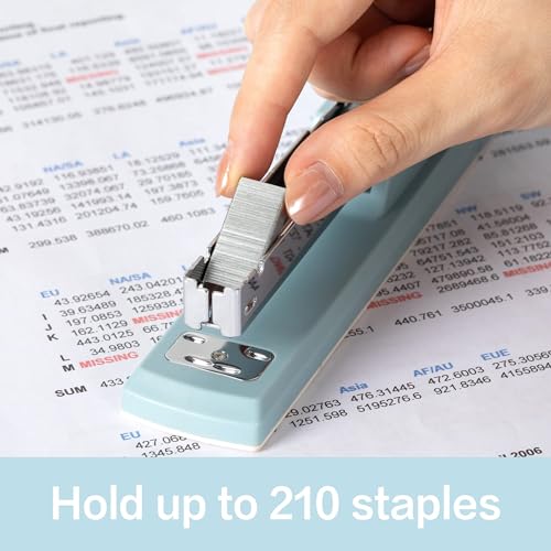 deli stapler, desktop stapler, 2 pack, office stapler, 25 sheet capacity, includes 2000 staples and 2 staple removers, 2 pack, blue deli stapler, desktop stapler, 2 pack, office stapler, 25 sheet capacity, includes 2000 staples and 2 staple removers, 2 pack, blue