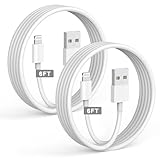 iPhone Charger [Apple MFi Certified] 6FT Lightning Fast Charging USB to Lightning Cable USB Wall Charger 2 Pack iPhone Charge Cord Compatible with iPhone 14 13 12 11 Pro Max XR XS X 8 7 6 Plus SE,iPad