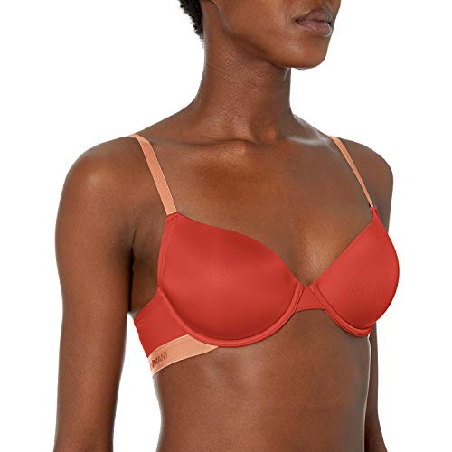 Emporio Armani Women's Microfiber Contour Bra, Paprika, 36C