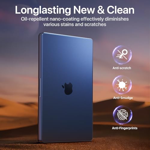 Image of Soonjet Luxe Chroma for MacBook Pro 14 inch Case | M5 M4 M3 M2 M1 Pro /Max 2026-2021 | Midnight Blue Clear | Protective Hard Shell Laptop Cover