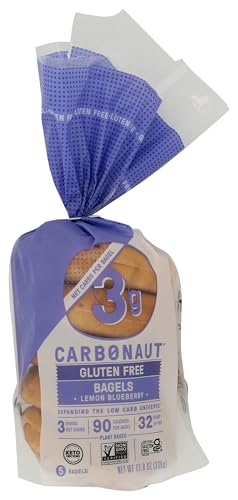 Carbonaut Low Carb Lemon Blueberry Bagels 5 Count, 11.8 OZ