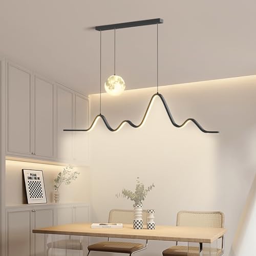 Suspension LED à intensité variable LWX avec télécommande pour salon