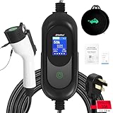 SubSun Universal Portable Level 2 EV Charger 50Amp 240V Electric Car Charger for All North American EVs Includes J1772, 33FT EV Charging Cable