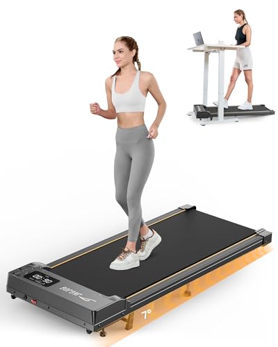 Laufband für Zuhause mit Neigung, Walking Pad mit 7° Steigung, 2.5 PS...