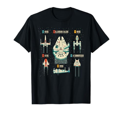 Photo de Star Wars Vehicle Chart T-Shirt