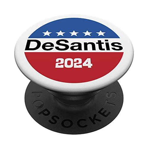 Ron DeSantis for USA Republican President 2024 PopSockets Swappable PopGrip, Black